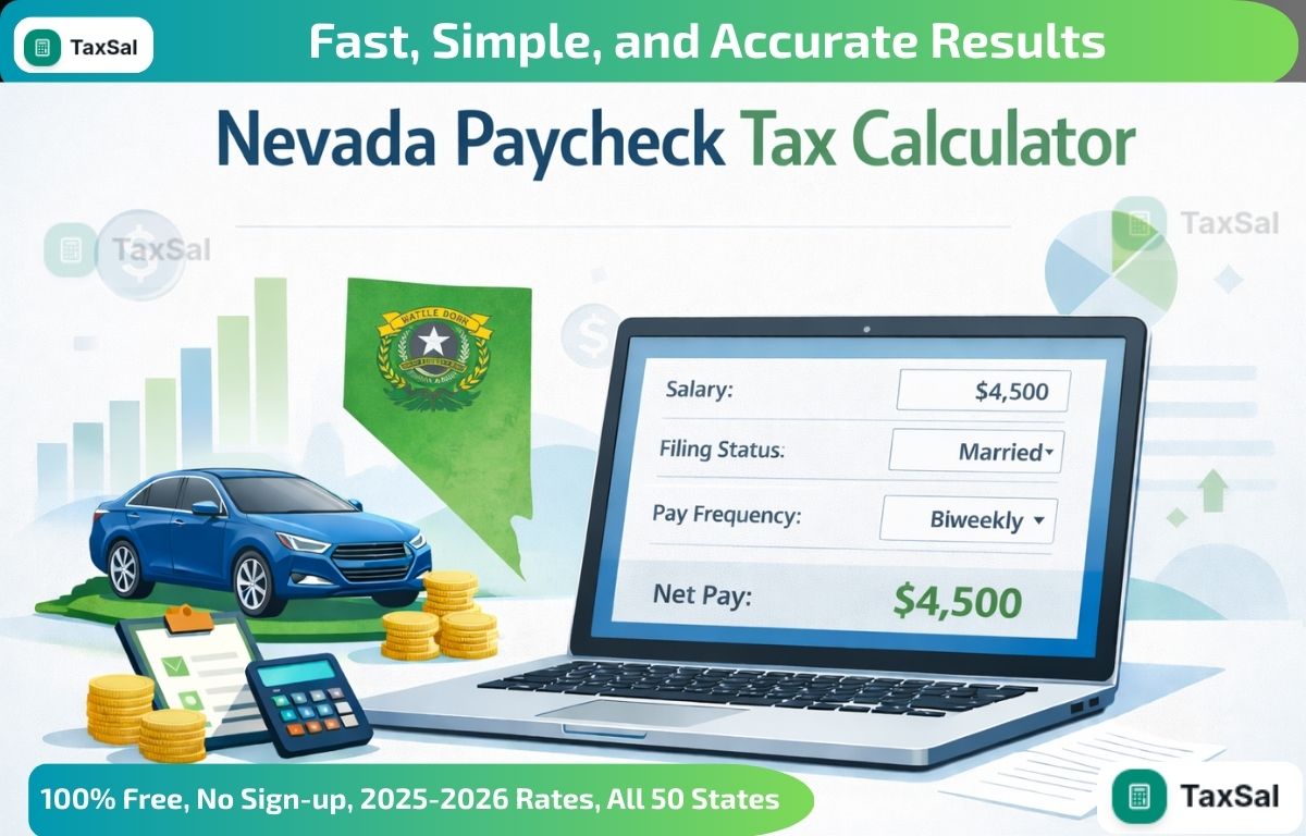Nevada Paycheck Tax Calculator – Calculate Your Take-Home Pay in Seconds
