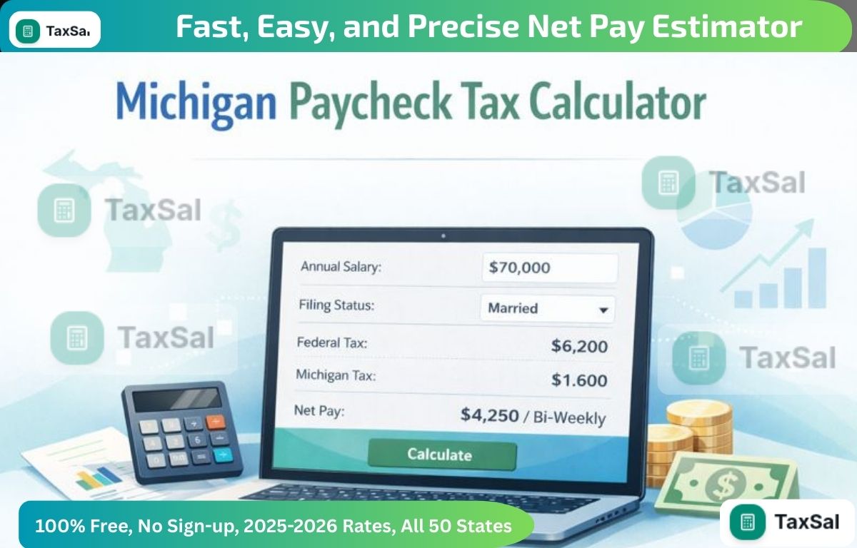 Michigan Paycheck Tax Calculator – Free & Precise Net Pay Estimator