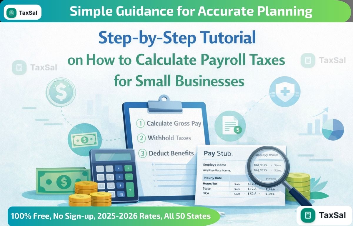 Step-by-Step Tutorial on how to calculate payroll taxes for Small Businesses