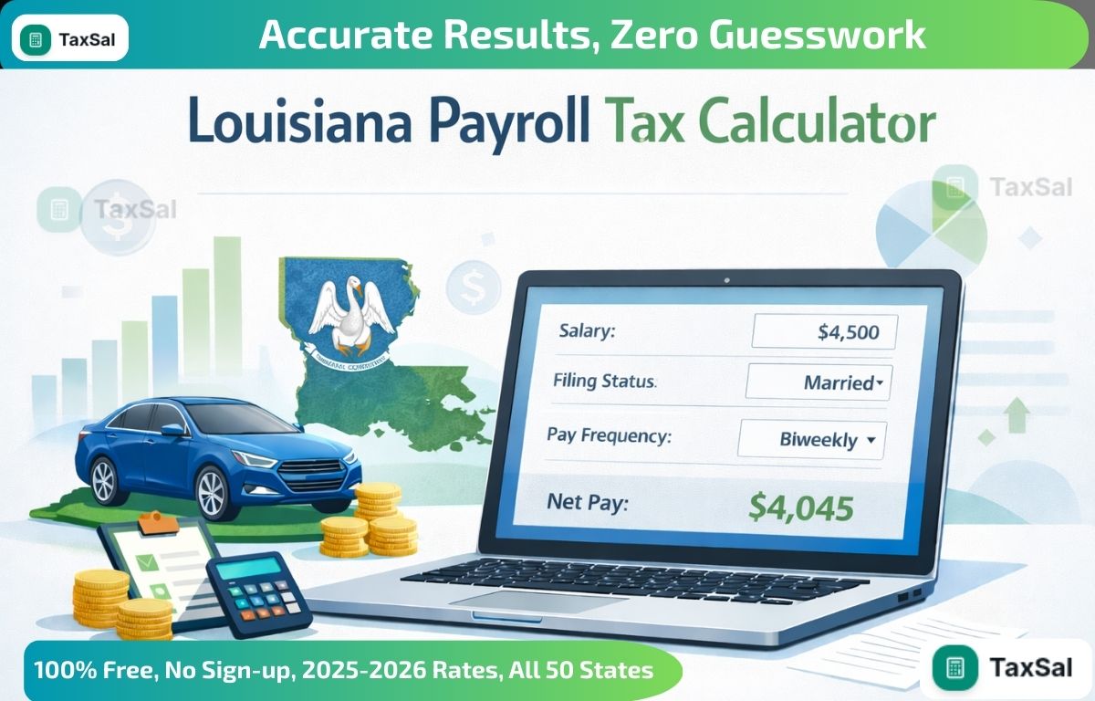 Louisiana Payroll Tax Calculator – Know Your Exact Take-Home Salary